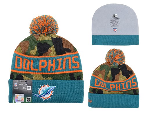 NFL Miami Dolphins Logo Stitched Knit Beanies 003